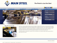 Tablet Screenshot of mainsteel.com